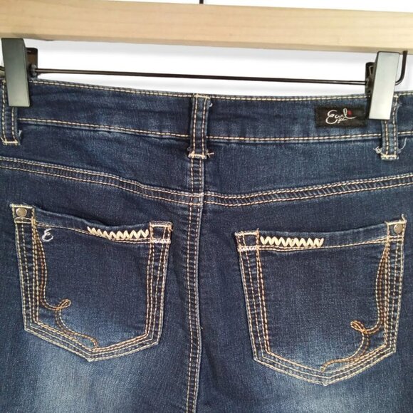 EARL Jeans Mid-Rise Dark Wash Straight Leg Size 6 - Picture 4 of 4